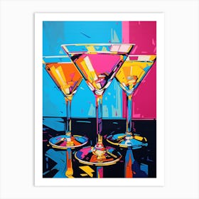 Pop Art Vivid Martini 4 Art Print