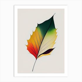 Sycamore Leaf Abstract Art Print