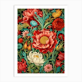 Floral Wallpaper 45 Art Print