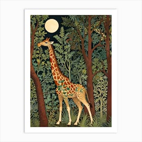 William Morris Giraffe In The Forest Art Print