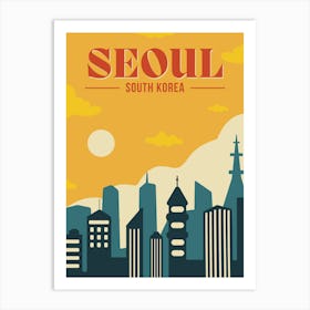 Seoul, South Korea Art Print