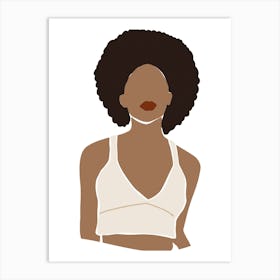 Afro Woman Art Print