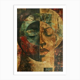 'A Woman'S Face' 1 Art Print