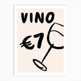 Vino Art Print