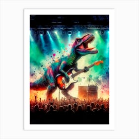 T-Rex At The Concert Art Print