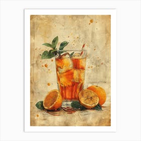 Orange Iced Tea 29 Art Print