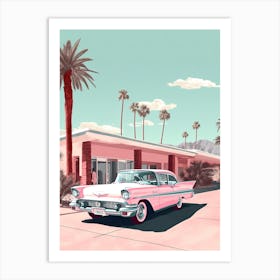 Pink Miami Kitsch 1 Art Print