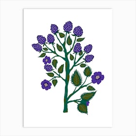 Berry Tree Art Print