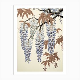 Fuji Wisteria 2 Vintage Japanese Botanical Art Print