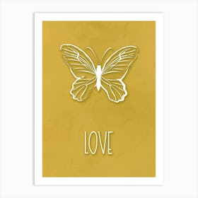 Love Butterfly Art Print