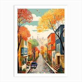 Ankara In Autumn Fall Travel Art 2 Art Print