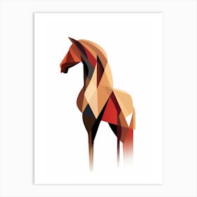 Horse Minimalist Abstract 1 Art Print