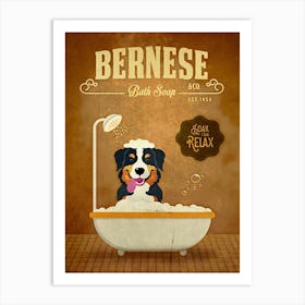 Bernese Mountain Dog Pet Art Print