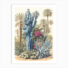 Cactus In The Desert Art Print