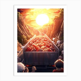 Truck Full Of Dead People Art Print