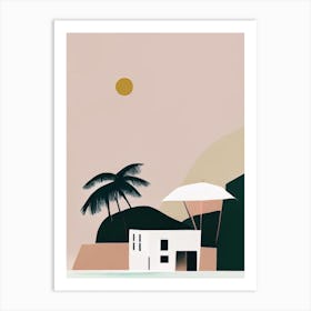 Providencia Island Colombia Simplistic Tropical Destination Art Print