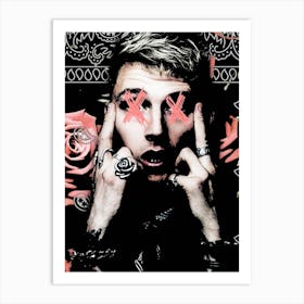 machine gun kelly 5 Art Print