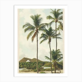 Anse De Grande Saline 2 St Barts Vintage Art Print