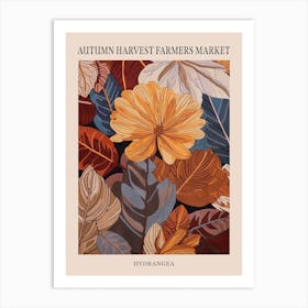 Fall Botanicals Hydrangea 2 Poster Art Print