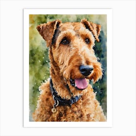 Airedale Terriers Dog 1 Art Print