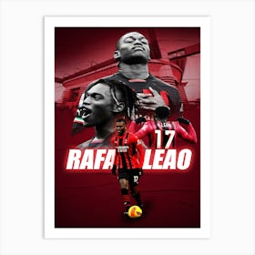 Rafael Leao Ac Milan 1 Art Print