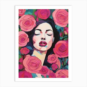 Roses Bloom Every Time I Think Of You Art Print