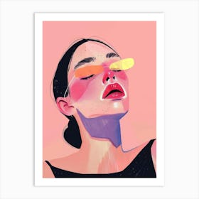 Illustration, Art, Girl, Painting Art Print