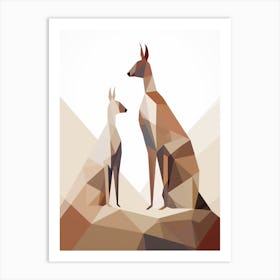 Dog Minimalist Abstract 4 Art Print