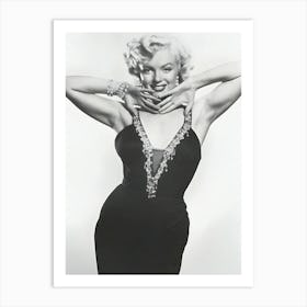 Marilyn Monroe In A 20th Century Fox Publicity Portrait For The Classic Movie How To Marry A Millionaire 1953 Art Print