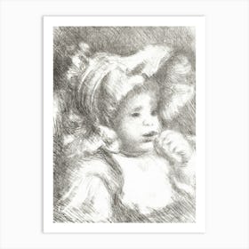 Child With A Biscuit, Pierre Auguste Renoir Art Print