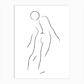 Standing Nude 2 Art Print