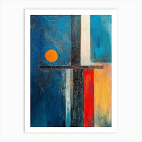 Abstract Strip Painting Art Print