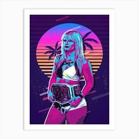 Toni Storm 80s Retro Art Print