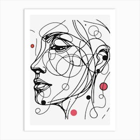 Face Of A Woman Art Print