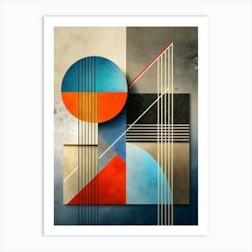 Aesthetic Geometric Abstract 01 Art Print