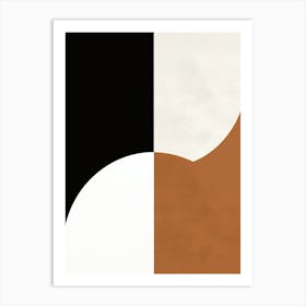 Abstract Harmony: Beige Ballet Art Print