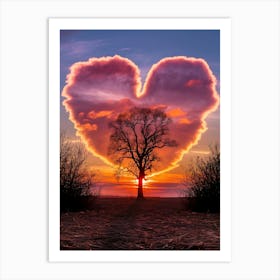 Heart Shaped Tree 1 Art Print