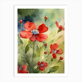 Red Poppies Art Print