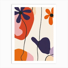 Abstract Flowers 67 Art Print