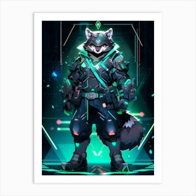 Raccoon Art Print