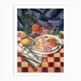 Insalata Di Mare Still Life Painting Art Print