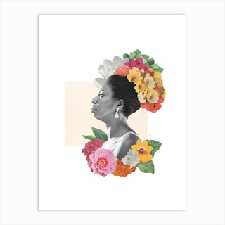 Nina Simone Collage Art Print