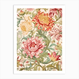 Floral Wallpaper 64 Art Print