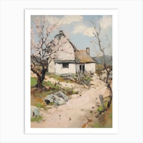 A Cottage In The English Country Side Painting 5 Art Print