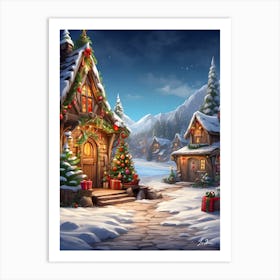 Christmas Hamlets Art Print