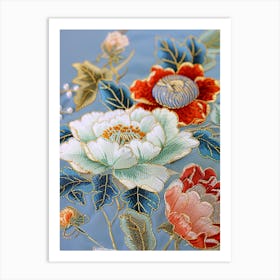 Chinese Silk Embroidery 4 Art Print