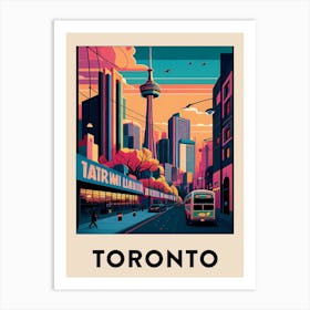 Toronto 3 Vintage Travel Poster Art Print