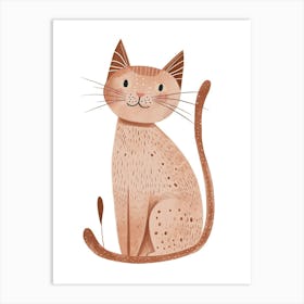 Egyptian Mau Cat Clipart Illustration 1 Art Print