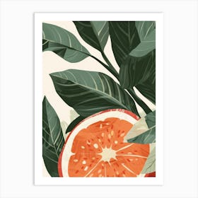 Guava Close Up Illustration 6 Art Print