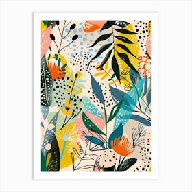 Floral Pattern 10 Art Print